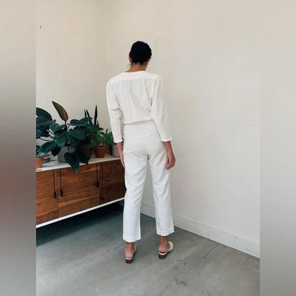 Paloma Wool Alexandria Jumpsuit S Wrap White - Picture 5 of 15